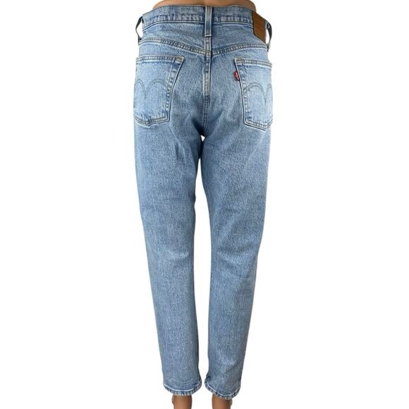 Levi's 501 Women's Blue Tango Light Wash High Waisted Skinny Denim Jeans Size 29 - Picture 3 of 6